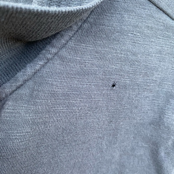 VINCE Classic Slub Polo Shirt Gray Size Medium - Picture 4 of 7